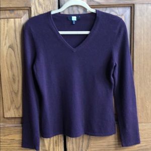 Plum/wine colored cashmere sweater
